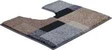 Badematte >ATALA< in taupe, 100% Polyacryl SUPERSOFT - 60x50x2cm (LxBxH)