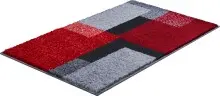 Badematte >ATALA< in rot, 100% Polyacryl SUPERSOFT - 100x60x2cm (LxBxH)