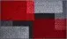 Badematte >ATALA< in rot, 100% Polyacryl SUPERSOFT - 100x60x2cm (LxBxH)