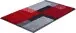 Badematte >ATALA< in rot, 100% Polyacryl SUPERSOFT - 100x60x2cm (LxBxH)