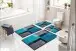 Badematte >ATALA< in türkis, 100% Polyacryl SUPERSOFT - 100x60x2cm (LxBxH)