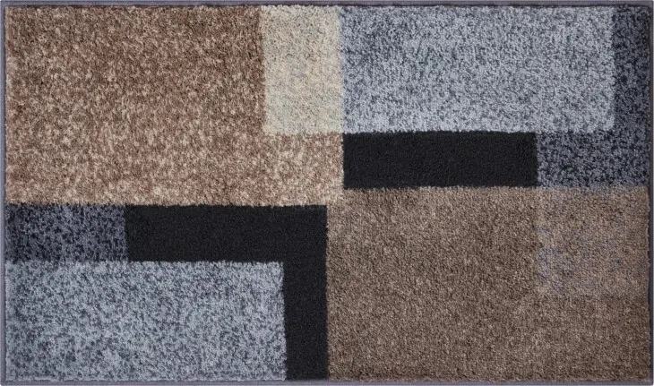 Badematte >ATALA< in taupe, 100% Polyacryl SUPERSOFT - 120x70x2cm (LxBxH)