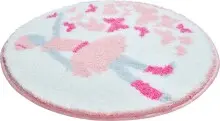Kinderteppich >BALLERINA< in pink - 100x100x1,7 (LxBxH)