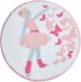 Kinderteppich >BALLERINA< in pink - 100x100x1,7 (LxBxH)