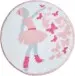 Kinderteppich >BALLERINA< in pink, 100% Polyacryl SUPERSOFT - 60x60x1,7 (LxBxH)