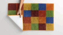 Badematte >BONA< in multicolor , 100% Polyacryl SUPERSOFT - 60x50x1,8cm (LxBxH)