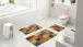 Badematte >BONA< in multicolor , 100% Polyacryl SUPERSOFT - 60x50x1,8cm (LxBxH)