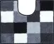 Badematte >BONA< in grau, 100% Polyacryl SUPERSOFT - 60x50x2cm (LxBxH)