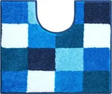 Badematte >BONA< in blau, 100% Polyacryl SUPERSOFT...
