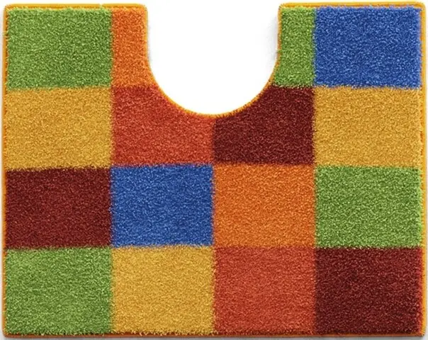 Badematte >BONA< in multicolor , 100% Polyacryl SUPERSOFT - 60x50x1,8cm (LxBxH)
