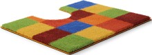 Badematte >BONA< in multicolor , 100% Polyacryl SUPERSOFT - 60x50x1,8cm (LxBxH)