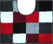 Badematte >BONA< in rubin, 100% Polyacryl SUPERSOFT - 60x50x2cm (LxBxH)