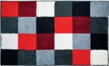 Badematte >BONA< in rubin, 100% Polyacryl SUPERSOFT...