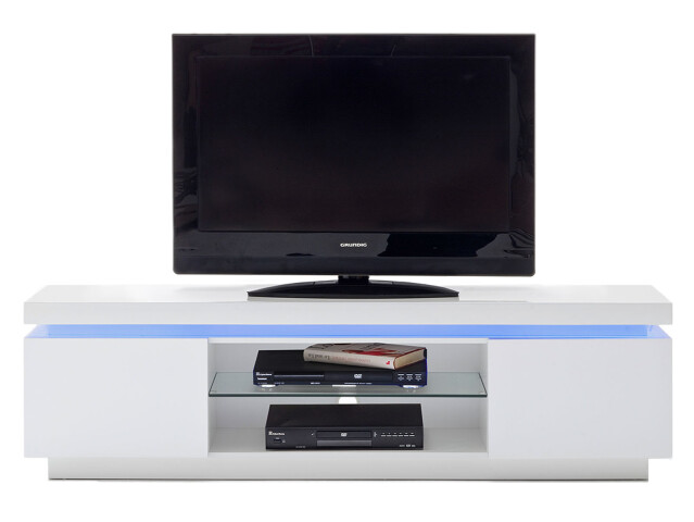 TV-Board >Colorart< in Weiß/Hochglanz aus MDF - 175x49x40cm (BxHxT)