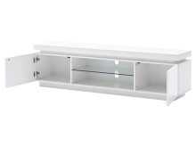 TV-Board >Colorart< in Weiß/Hochglanz aus MDF - 175x49x40cm (BxHxT)