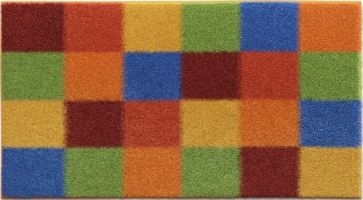 Badematte >BONA< in multicolor , 100% Polyacryl SUPERSOFT - 140x80x1,8cm (LxBxH)
