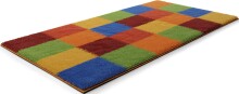 Badematte >BONA< in multicolor , 100% Polyacryl SUPERSOFT - 140x80x1,8cm (LxBxH)
