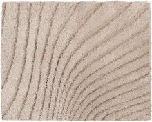 Badematte >CAFFI< in beige, 100% Polyester...