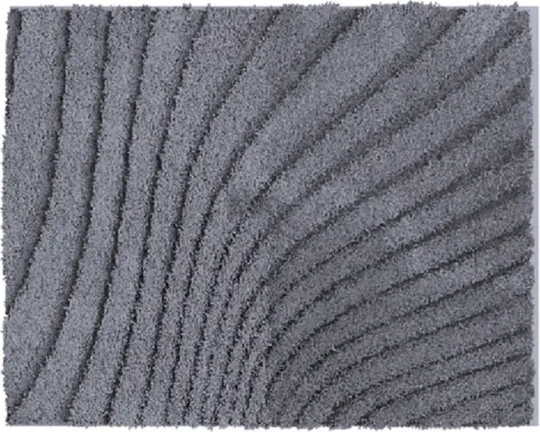 Badematte >CAFFI< in anthrazit, 100% Polyester MAGICSOFT - 60x50x1,8cm (LxBxH)