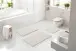Badematte >CAFFI< in natur, 100% Polyester MAGICSOFT - 100x60x1,8cm (LxBxH)