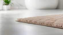 Badematte >CAFFI< in beige, 100% Polyester MAGICSOFT - 100x60x1,8cm (LxBxH)