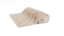 Badematte >CAFFI< in beige, 100% Polyester MAGICSOFT - 100x60x1,8cm (LxBxH)
