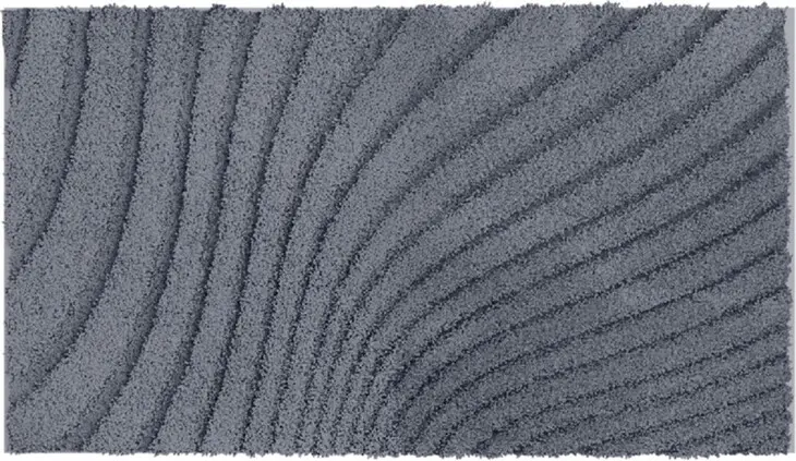 Badematte >CAFFI< in anthrazit, 100% Polyester MAGICSOFT - 100x60x1,8cm (LxBxH)