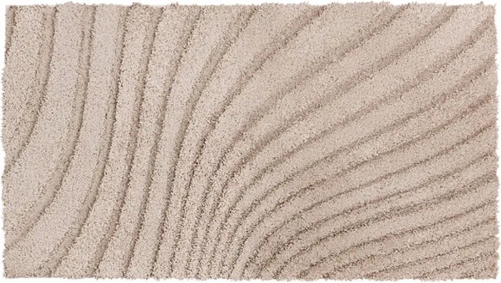 Badematte >CAFFI< in beige, 100% Polyester MAGICSOFT - 120x70x1,8cm (LxBxH)