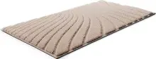 Badematte >CAFFI< in beige, 100% Polyester MAGICSOFT - 120x70x1,8cm (LxBxH)