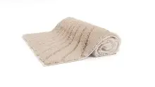Badematte >CAFFI< in beige, 100% Polyester MAGICSOFT - 120x70x1,8cm (LxBxH)
