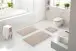 Badematte >CAFFI< in beige, 100% Polyester MAGICSOFT - 120x70x1,8cm (LxBxH)