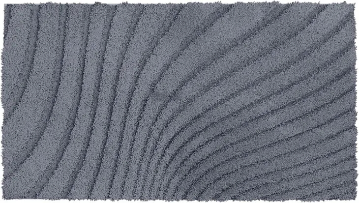 Badematte >CAFFI< in anthrazit, 100% Polyester MAGICSOFT - 120x70x1,8cm (LxBxH)