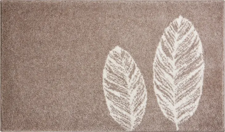Badematte >DUETTO< in taupe, 100% Polyacryl SUPERSOFT - 100x60x2cm (LxBxH)