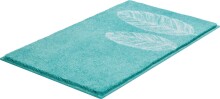 Badematte >DUETTO< in türkis, 100% Polyacryl SUPERSOFT - 100x60x2cm (LxBxH)
