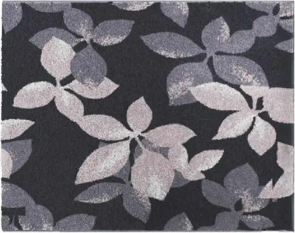 Badematte >UMBRIA< in schwarz, 100% Polyacryl SUPERSOFT - 60x50x1,8cm (LxBxH)