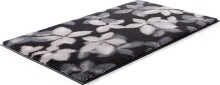 Badematte >UMBRIA< in schwarz, 100% Polyacryl SUPERSOFT - 100x60x1,8cm (LxBxH)