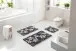 Badematte >UMBRIA< in schwarz, 100% Polyacryl SUPERSOFT - 100x60x1,8cm (LxBxH)