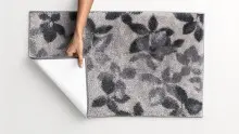 Badematte >UMBRIA< in taupe, 100% Polyacryl SUPERSOFT - 100x60x1,8cm (LxBxH)