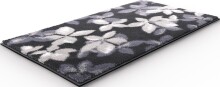 Badematte >UMBRIA< in schwarz, 100% Polyacryl SUPERSOFT - 120x70x1,8cm (LxBxH)