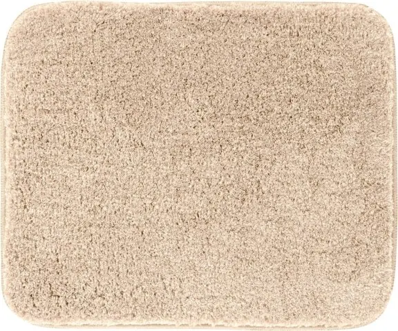 Badematte >MELANGE< in beige, 100% Polyacryl ULTRASOFT - 60x50x2,7cm (LxBxH)