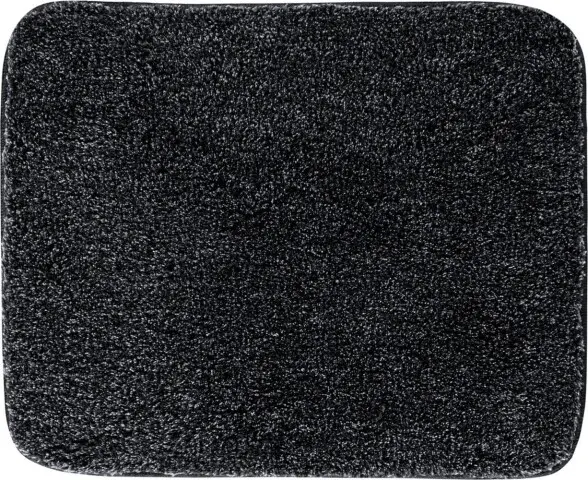Badematte >MELANGE< in anthrazit, 100% Polyacryl ULTRASOFT - 60x50x2,7cm (LxBxH)