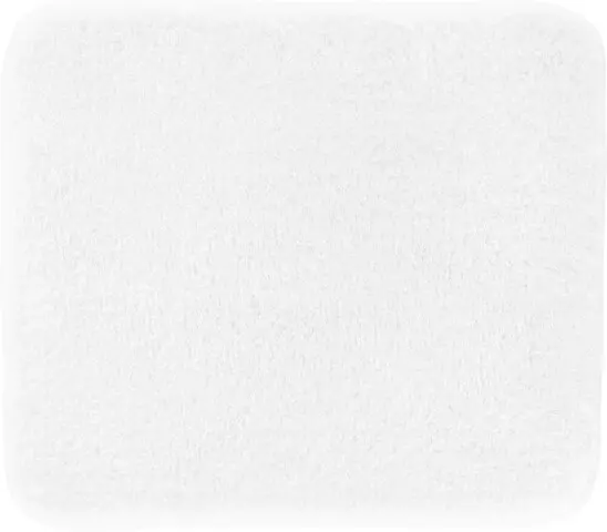 Badematte >MELANGE< in weiss, 100% Polyacryl ULTRASOFT - 60x50x2,7cm (LxBxH)