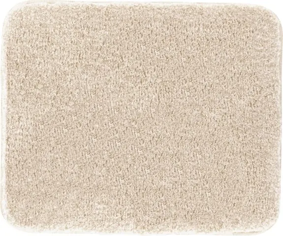 Badematte >MELANGE< in champagner, 100% Polyacryl ULTRASOFT - 60x50x2,7 (LxBxH)