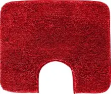 Badematte >MELANGE< in rubin, 100% Polyacryl...