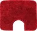 Badematte >MELANGE< in rubin, 100% Polyacryl ULTRASOFT - 60x50x2,7cm (LxBxH)