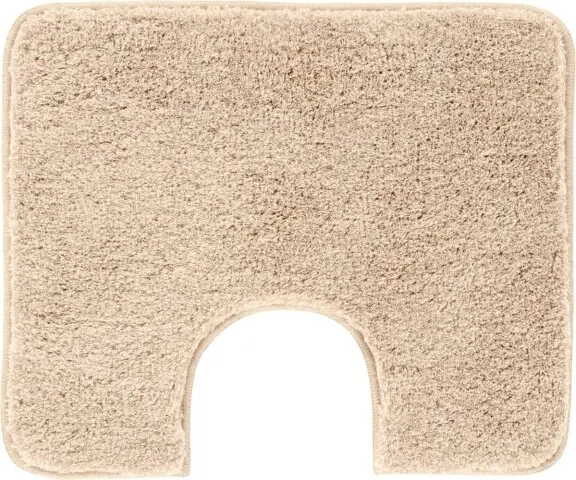 Badematte >MELANGE< in beige, 100% Polyacryl ULTRASOFT - 60x50x2,7cm (LxBxH)