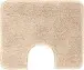 Badematte >MELANGE< in beige, 100% Polyacryl ULTRASOFT - 60x50x2,7cm (LxBxH)