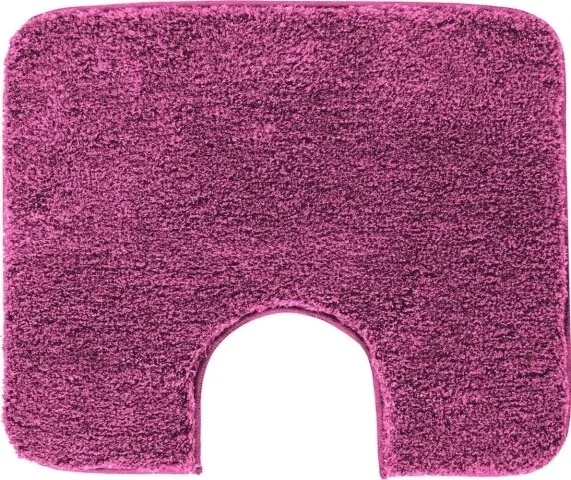 Badematte >MELANGE< in beere, 100% Polyacryl ULTRASOFT - 60x50x2,7cm (LxBxH)