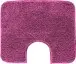 Badematte >MELANGE< in beere, 100% Polyacryl ULTRASOFT - 60x50x2,7cm (LxBxH)
