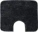 Badematte >MELANGE< in anthrazit, 100% Polyacryl ULTRASOFT - 60x50x2,7cm (LxBxH)